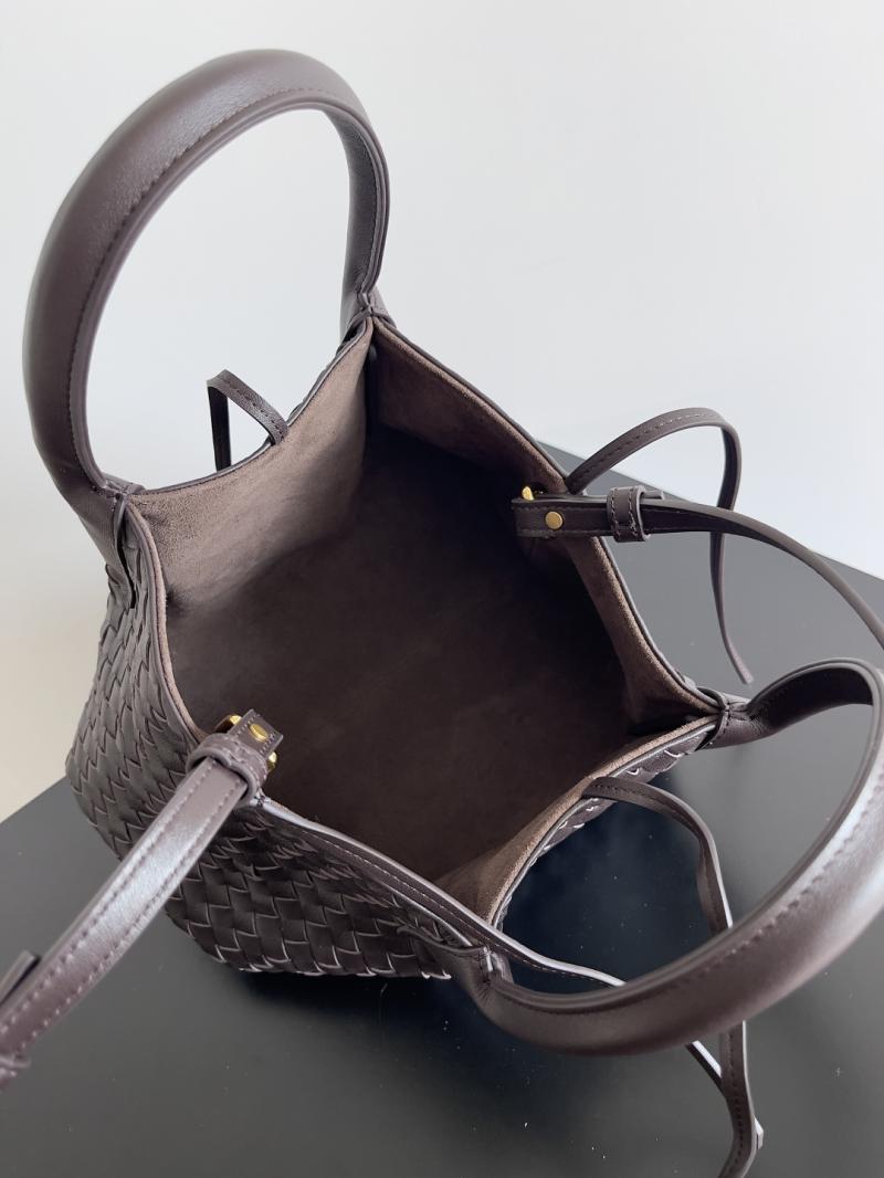 Bottega Veneta Small Pinacoteca Tote Bag 819004 Chocolate