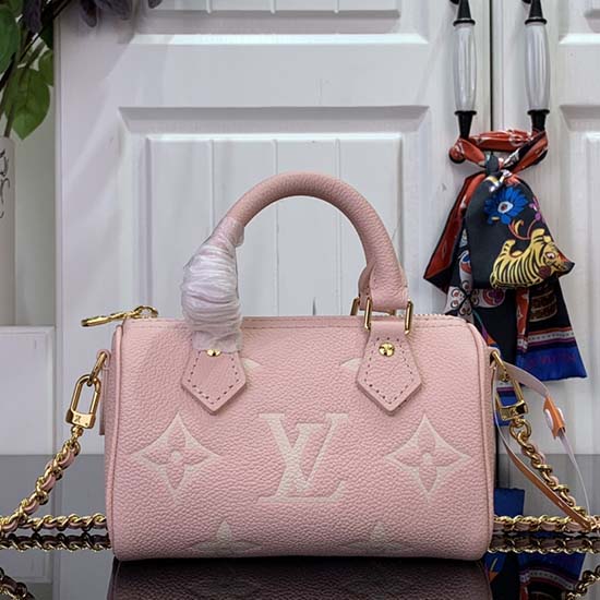 Louis Vuitton Nano Speedy Pink M81625