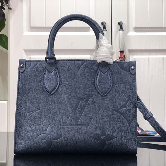 Louis Vuitton Onthego PM Tote Bag M45653 Shiny Blue