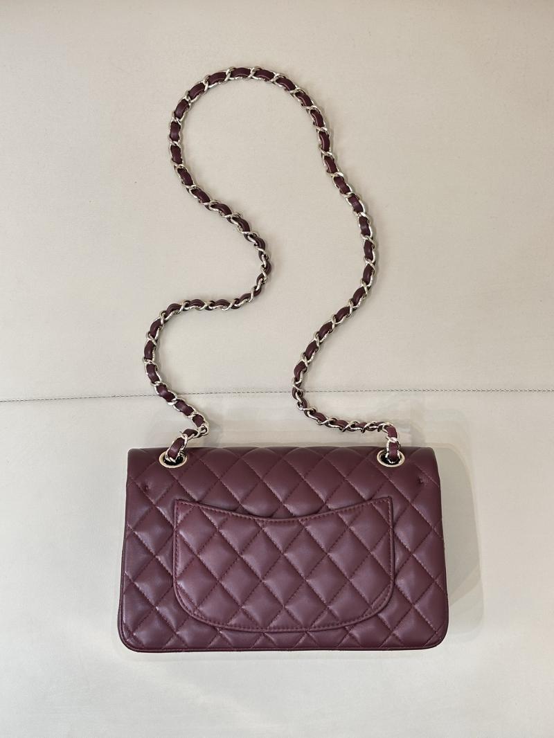 Small Chanel Lambskin Flap Bag A01117 Burgundy