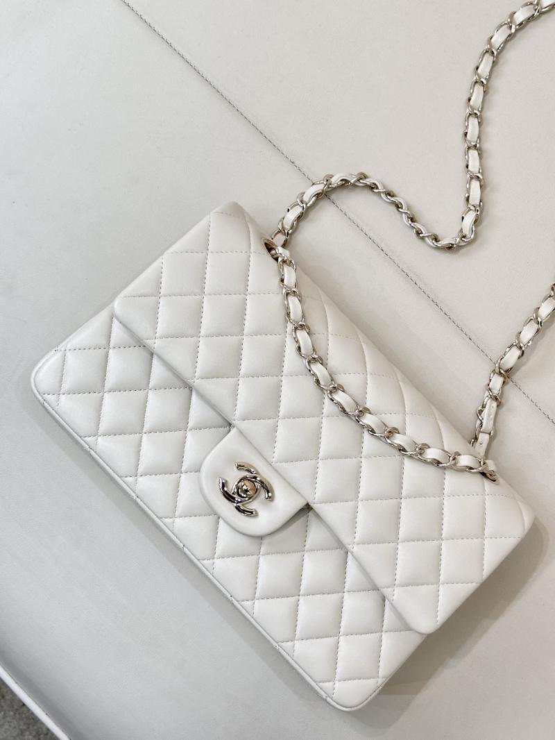 Small Chanel Lambskin Flap Bag A01117 Cream