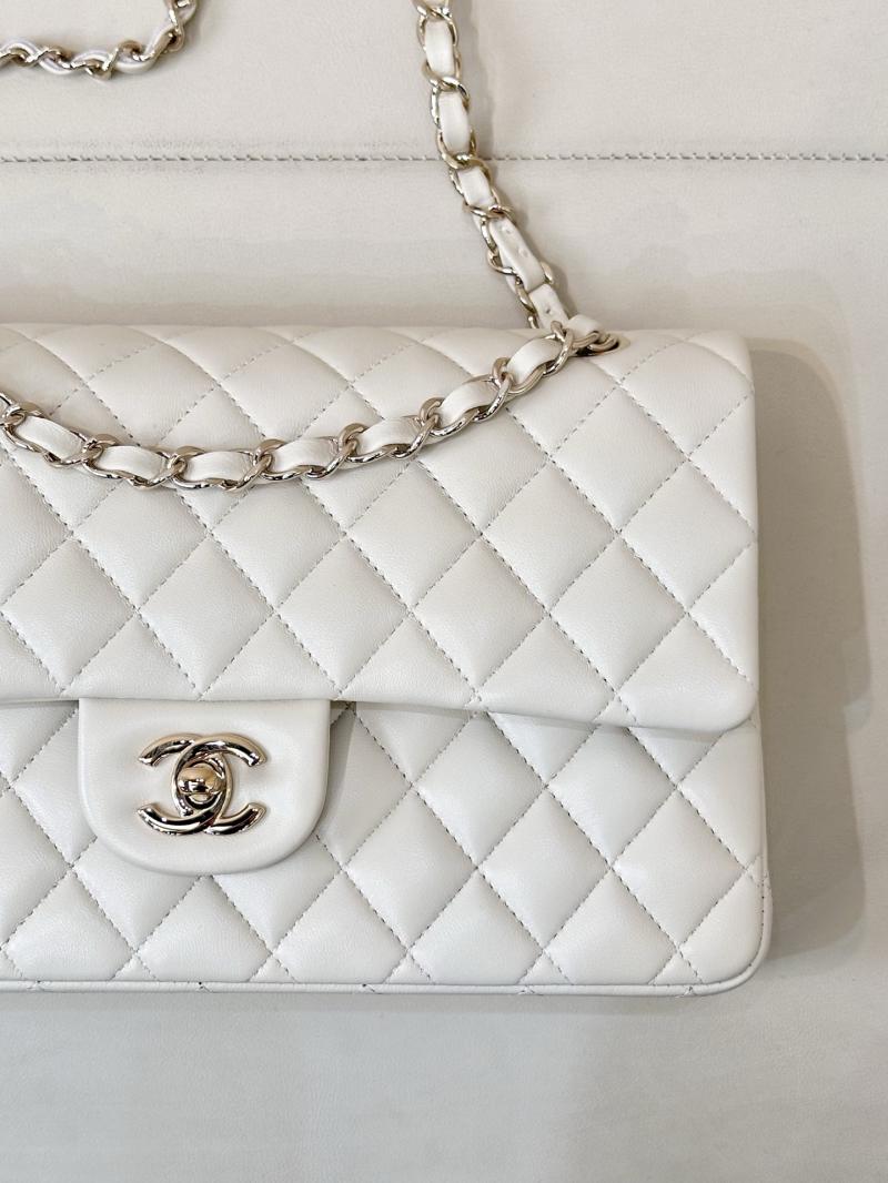 Small Chanel Lambskin Flap Bag A01117 Cream