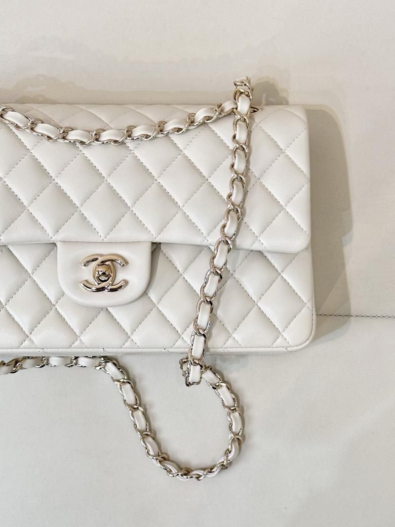 Small Chanel Lambskin Flap Bag A01117 Cream