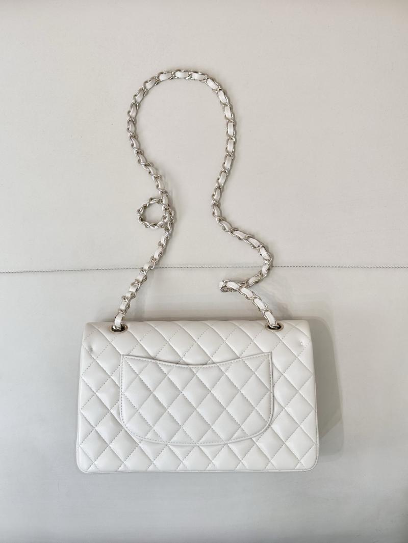 Small Chanel Lambskin Flap Bag A01117 Cream