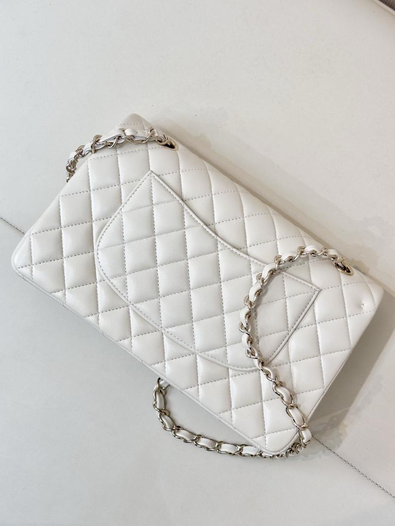 Small Chanel Lambskin Flap Bag A01117 Cream