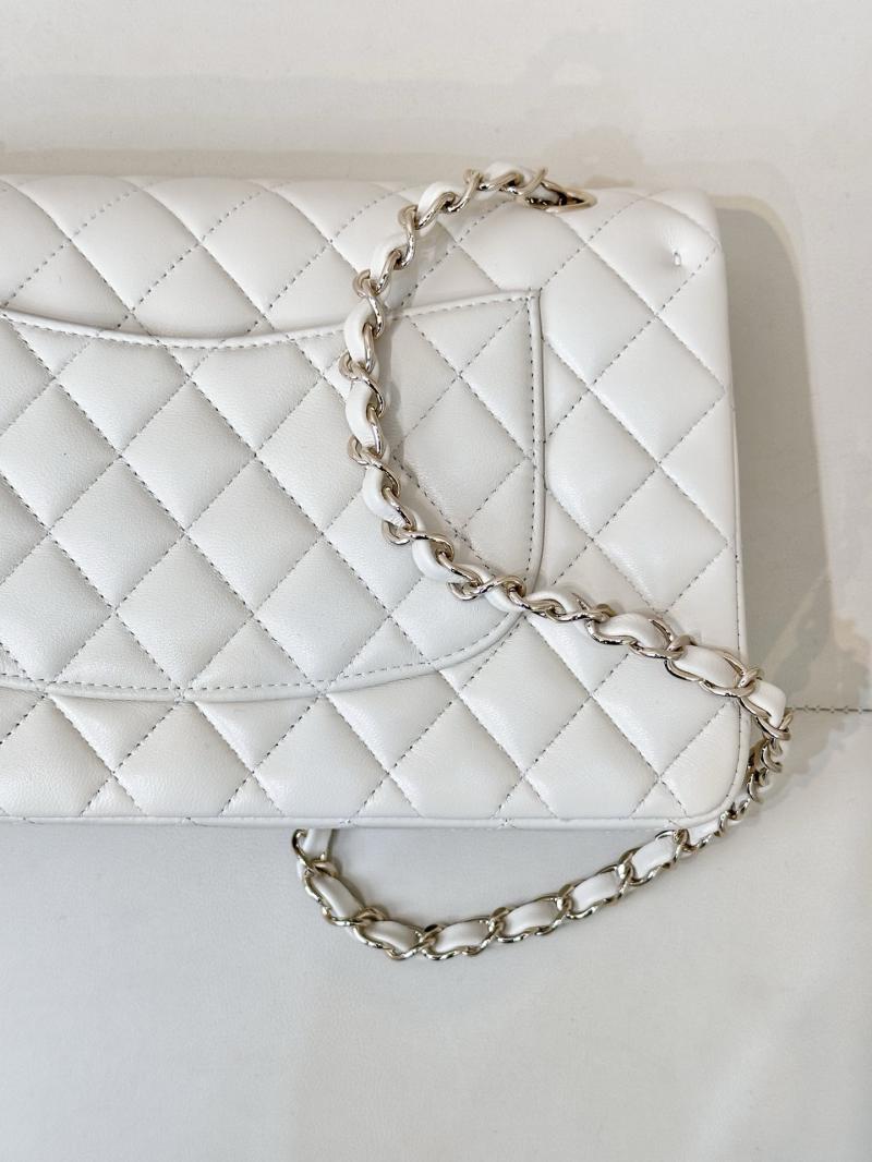 Small Chanel Lambskin Flap Bag A01117 Cream