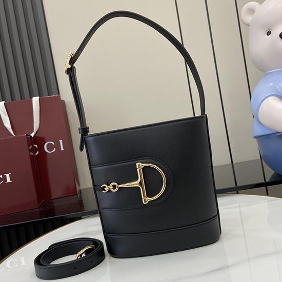 Gucci 73 Mini Bucket Bag Black 833665