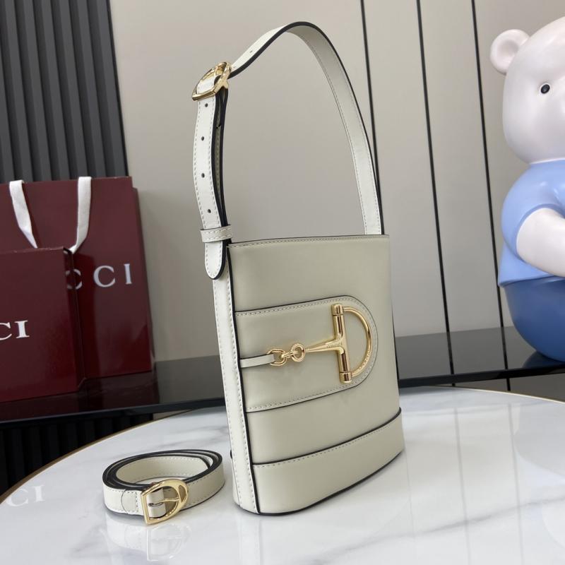 Gucci 73 Mini Bucket Bag White 833665