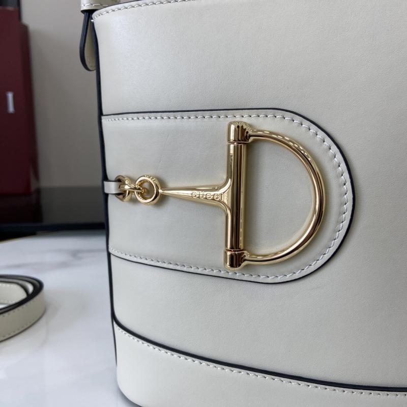 Gucci 73 Mini Bucket Bag White 833665