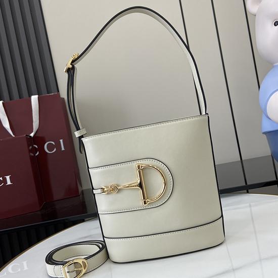 Gucci 73 Mini Bucket Bag White 833665