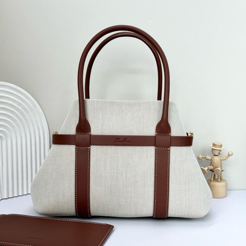 Loro Piana Ghiera Shopper Small Canvas FAO7473