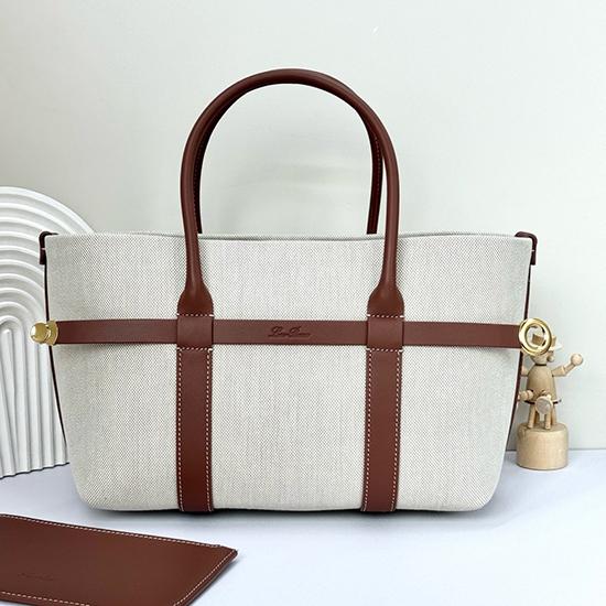 Loro Piana Ghiera Shopper Small Canvas FAO7473