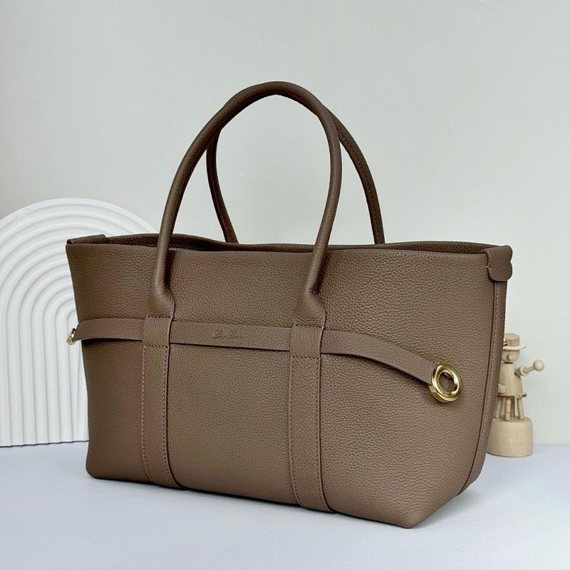 Loro Piana Ghiera Shopper Small Grey FAO7473