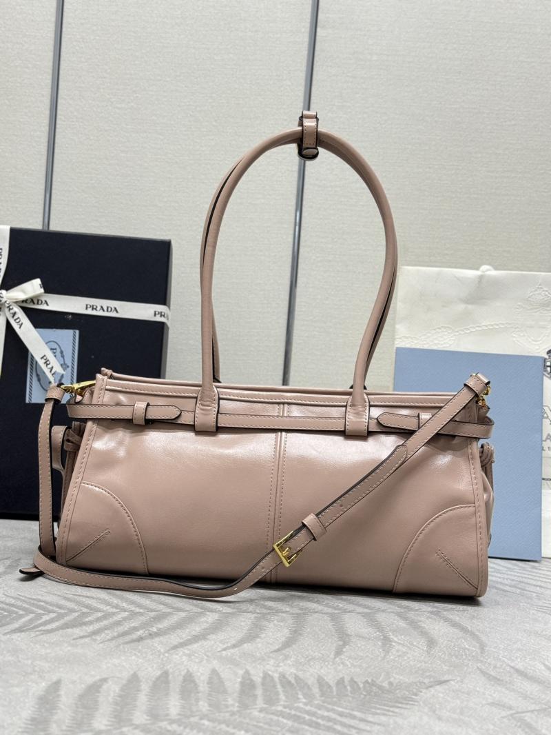 Prada Bonnie medium leather handbag Pink 1BA426