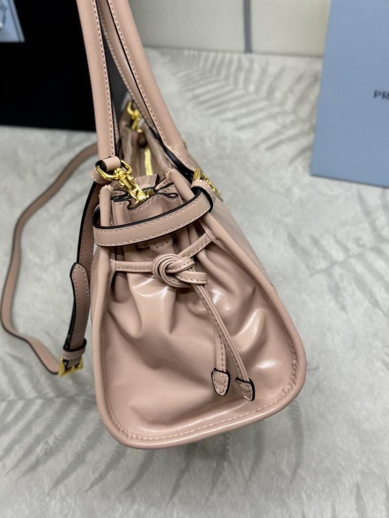 Prada Bonnie medium leather handbag Pink 1BA426