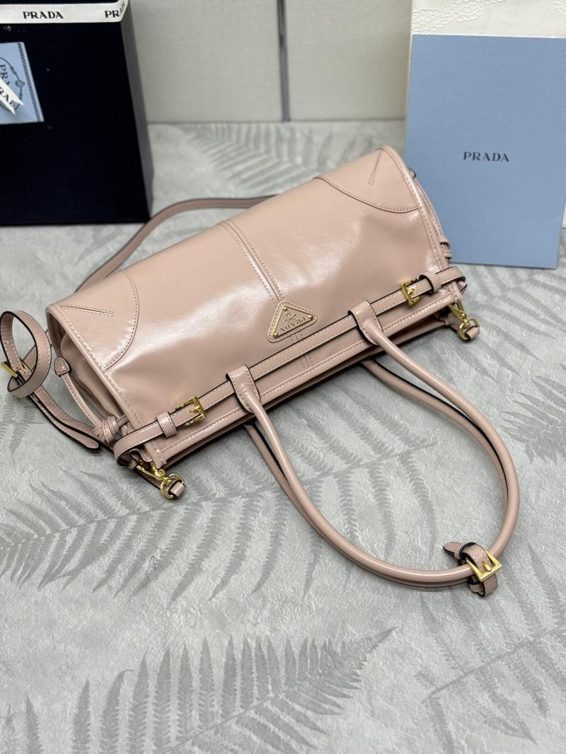 Prada Bonnie medium leather handbag Pink 1BA426