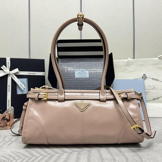 Prada Bonnie medium leather handbag Pink 1BA426