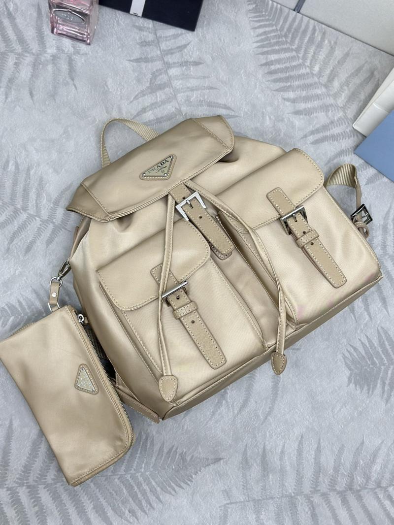 Prada Re-Nylon medium backpack Beige 1BZ811