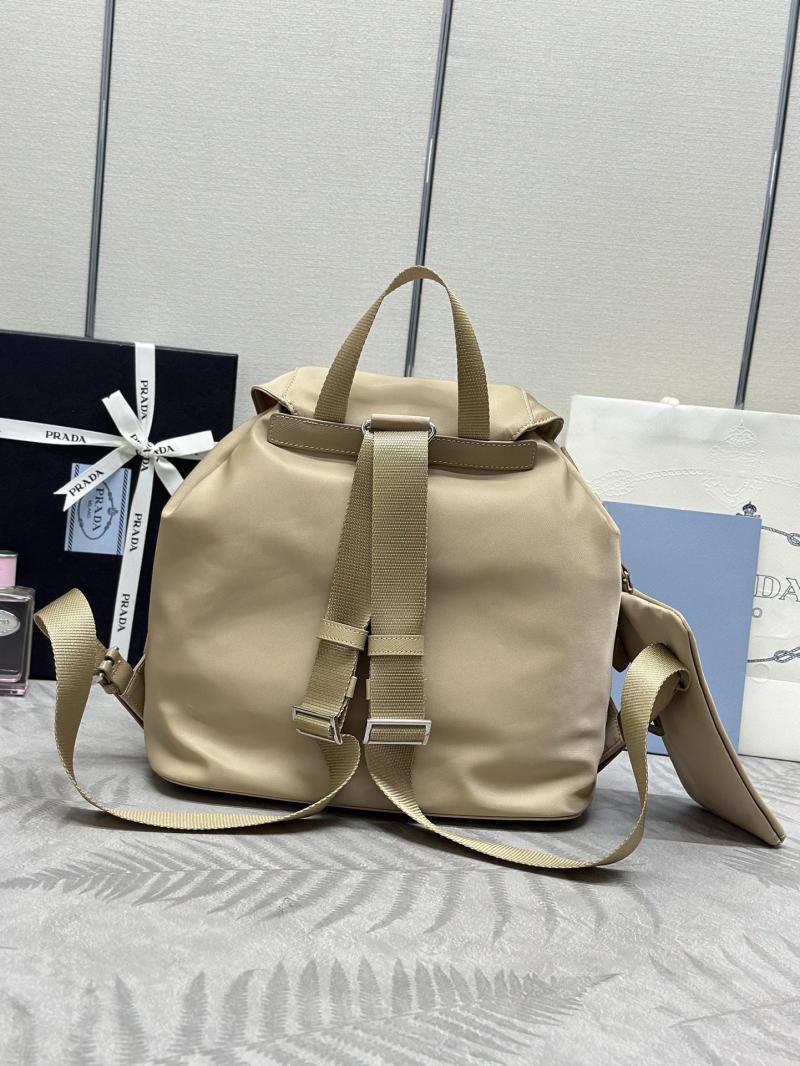 Prada Re-Nylon medium backpack Beige 1BZ811