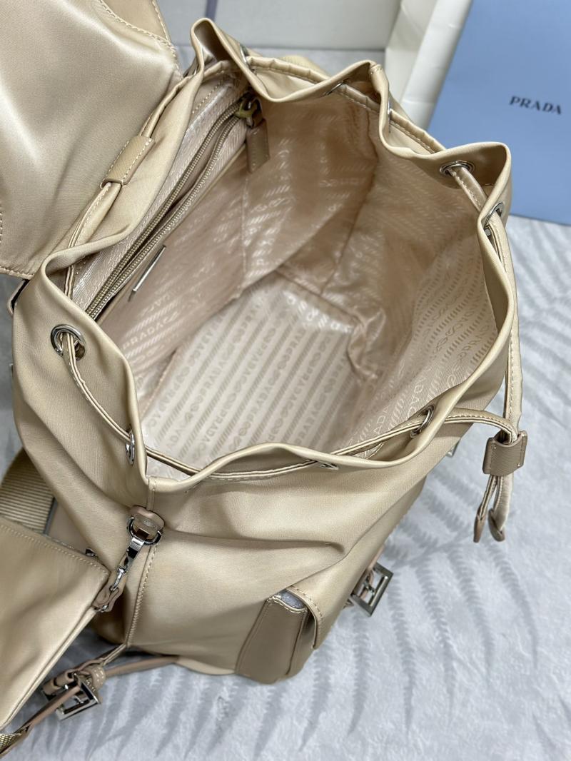 Prada Re-Nylon medium backpack Beige 1BZ811