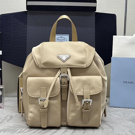 Prada Small Re-Nylon backpack Beige 1BZ677