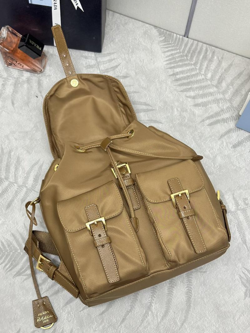 Prada Small Re-Nylon backpack Brown 1BZ677