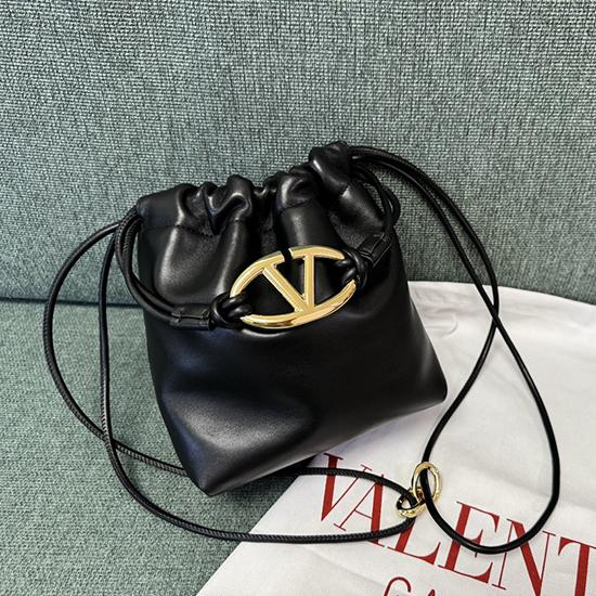 Valentino Mini Bucket Bag Black V0501S