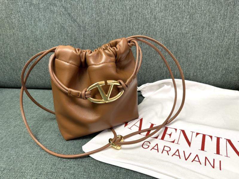 Valentino Mini Bucket Bag Camel V0501S