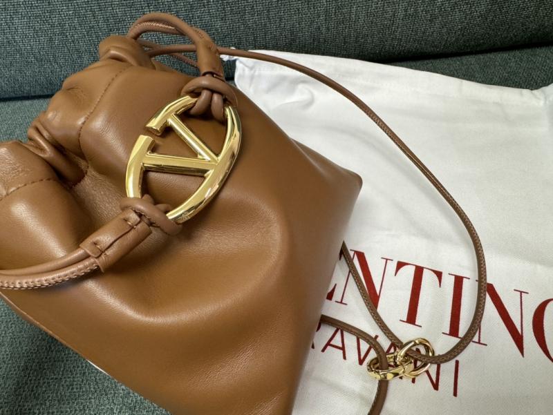 Valentino Mini Bucket Bag Camel V0501S