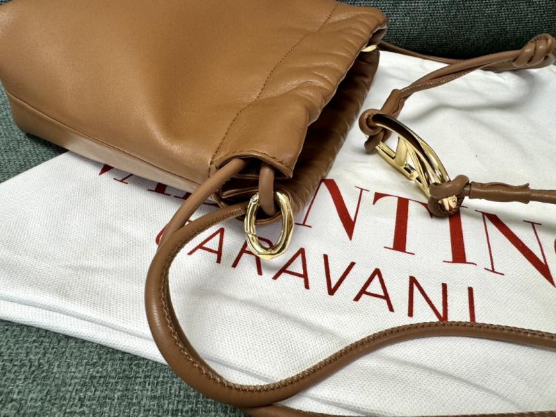 Valentino Mini Bucket Bag Camel V0501S