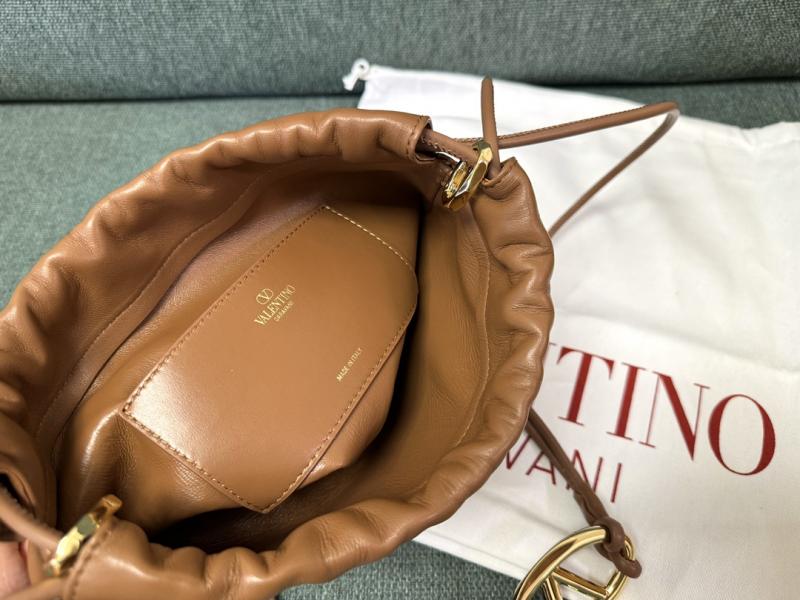 Valentino Mini Bucket Bag Camel V0501S