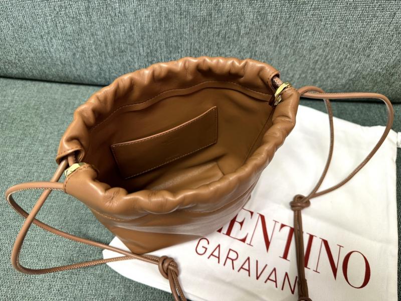 Valentino Mini Bucket Bag Camel V0501S