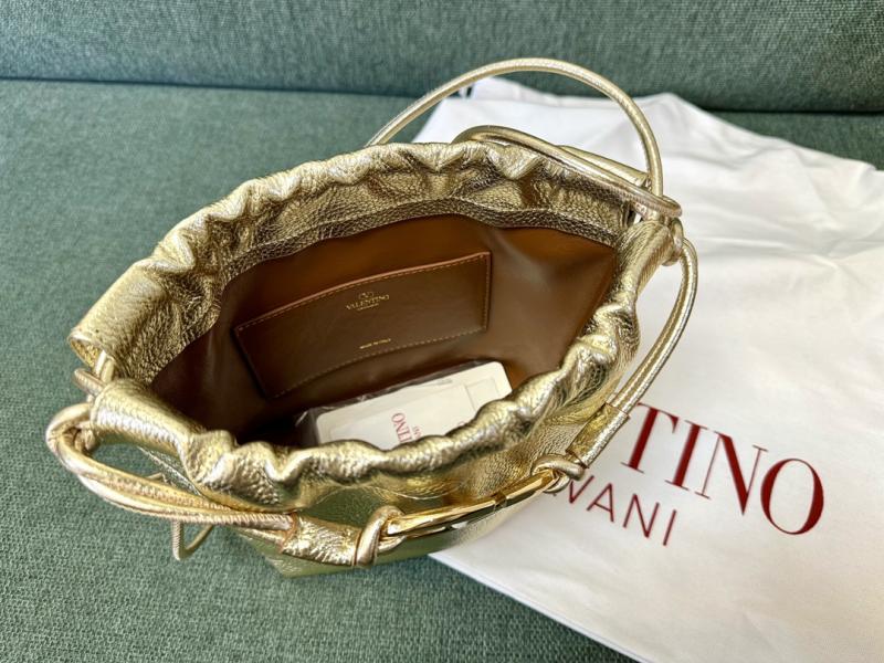 Valentino Mini Bucket Bag Gold V0501S