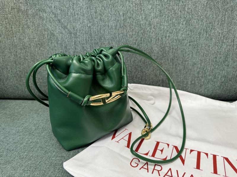 Valentino Mini Bucket Bag Green V0501S