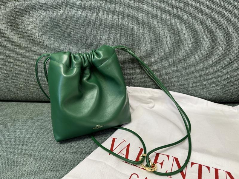 Valentino Mini Bucket Bag Green V0501S