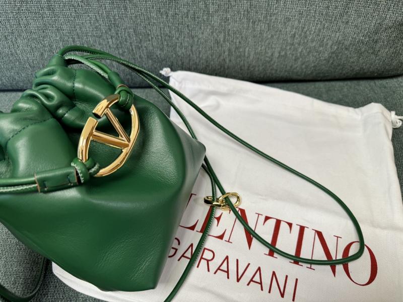 Valentino Mini Bucket Bag Green V0501S