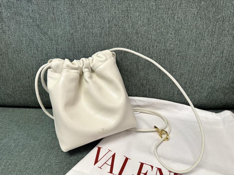 Valentino Mini Bucket Bag White V0501S