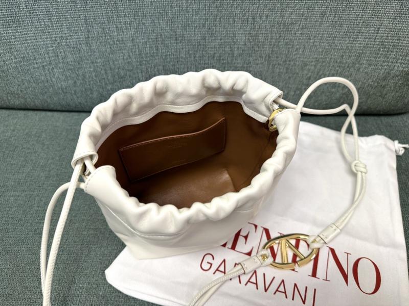 Valentino Mini Bucket Bag White V0501S