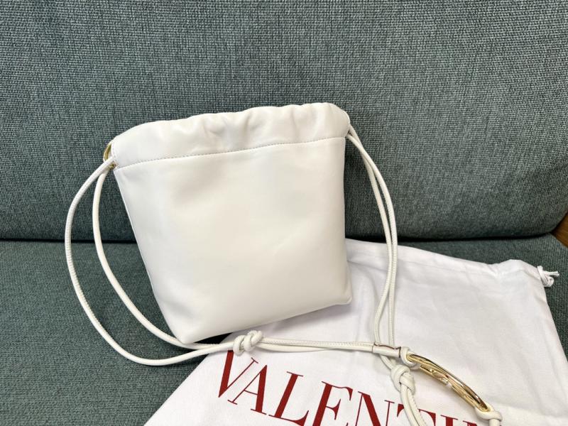 Valentino Mini Bucket Bag White V0501S