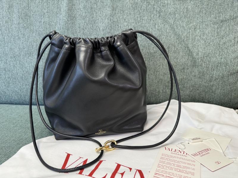 Valentino Small Bucket Bag Black V0501L