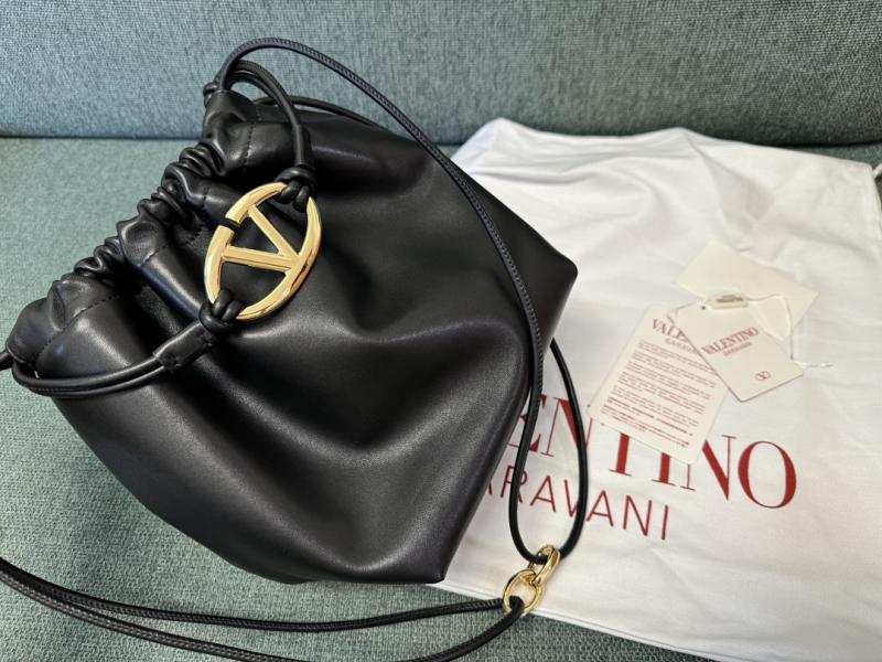 Valentino Small Bucket Bag Black V0501L