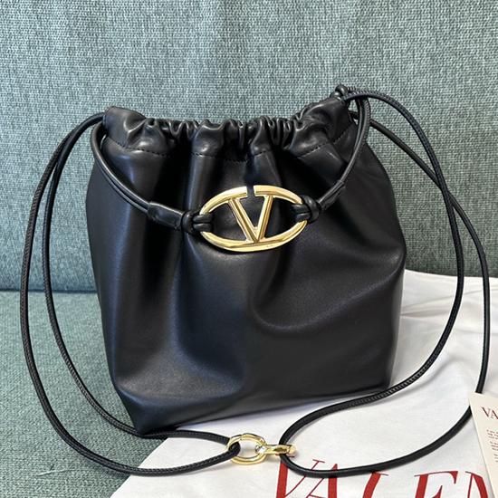 Valentino Small Bucket Bag Black V0501L