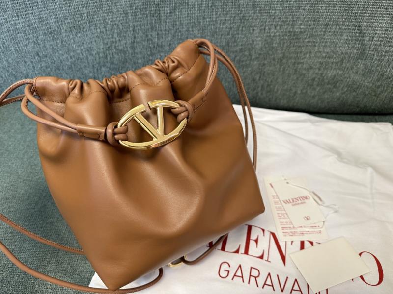 Valentino Small Bucket Bag Camel V0501L