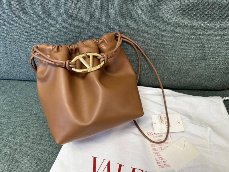 Valentino Small Bucket Bag Camel V0501L