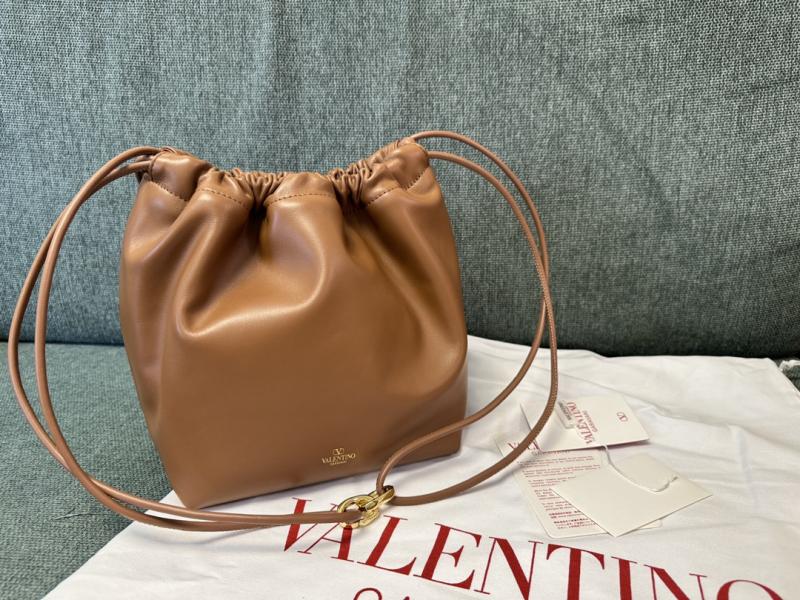 Valentino Small Bucket Bag Camel V0501L