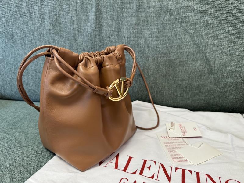 Valentino Small Bucket Bag Camel V0501L