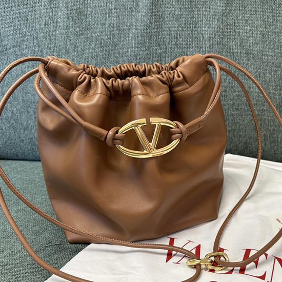 Valentino Small Bucket Bag Camel V0501L