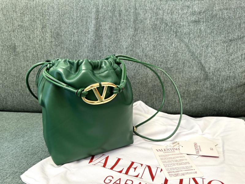 Valentino Small Bucket Bag Green V0501L