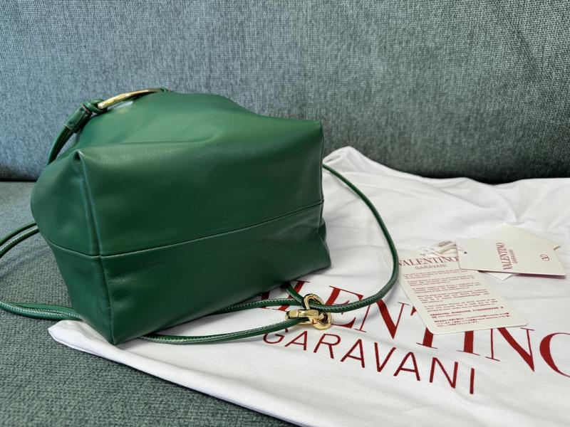 Valentino Small Bucket Bag Green V0501L