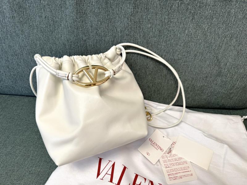 Valentino Small Bucket Bag White V0501L